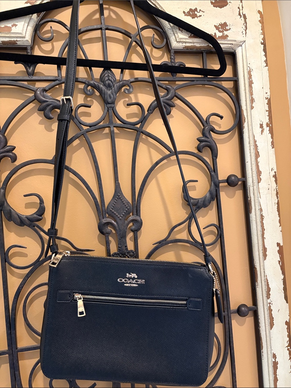 Coach Black Crossbody Bag with Gold Hardware